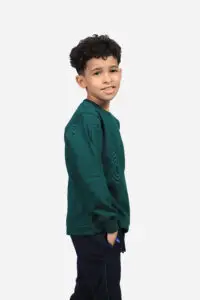 Long Sleeve Milton Sweatshirt (Green*Navy Blue)X