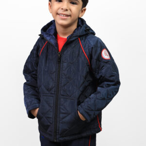 Microfiber Jacket (Navy Blue*Red)