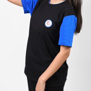 Short Sleeve PE T-shirt (Black*Royal Blue)